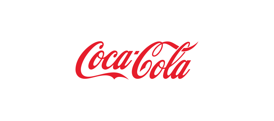 Classic Coca-Cola logo in cursive font