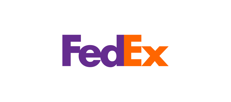 FedEx logo with hidden arrow between E and x